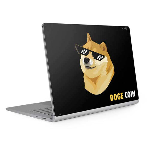 Doge Coin Crypto Surface Book 2 13.5in Skin